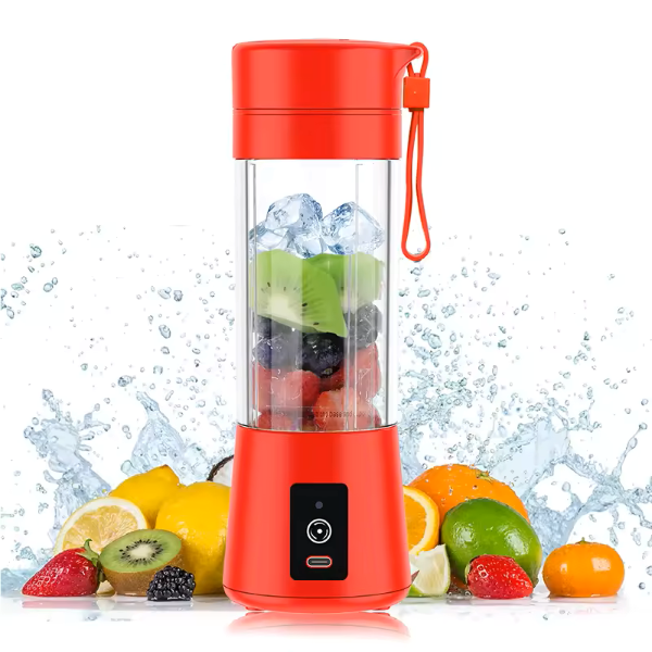 Portable Blender Cup,Electric USB Juicer Blender,,380ml, Six Blades Great for Mixing