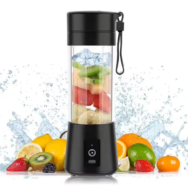 Portable Blender Cup,Electric USB Juicer Blender,,380ml, Six Blades Great for Mixing